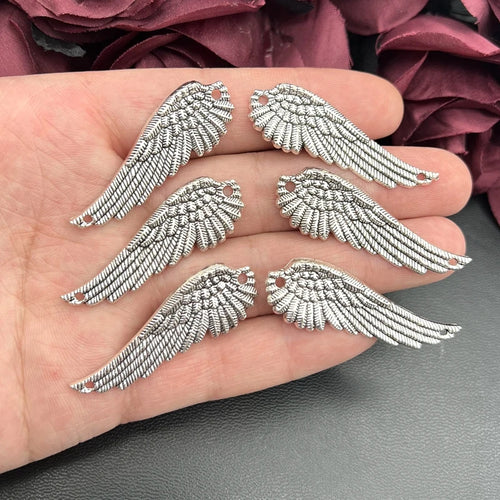 3 Pairs 50*17Mm High Quality Angel Wing Pendant Gorgeous DIY Handmade Craft Accessories Jewelry Findings