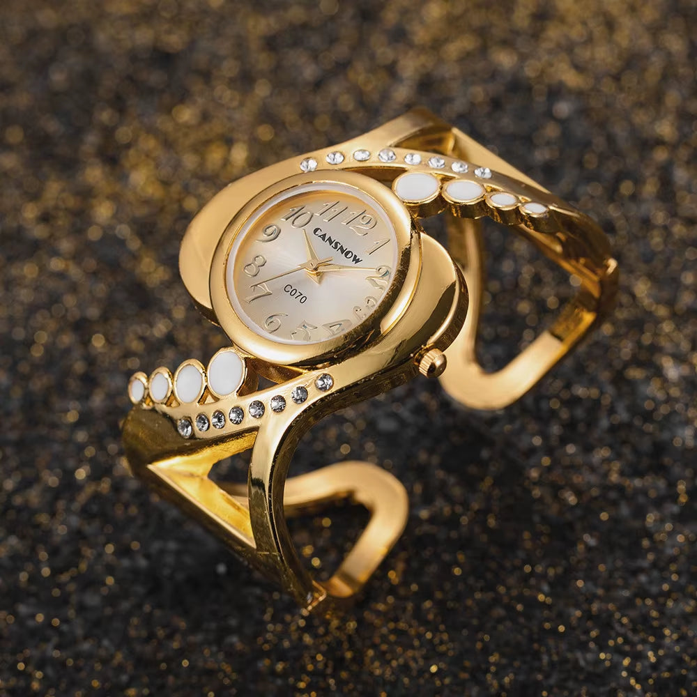 Special Fashion Female Watches Women Bracelet Watch Quartz Crystal Luxury Reloj Rhinestone Eleagnt Mujer Saati Feminino Relogio