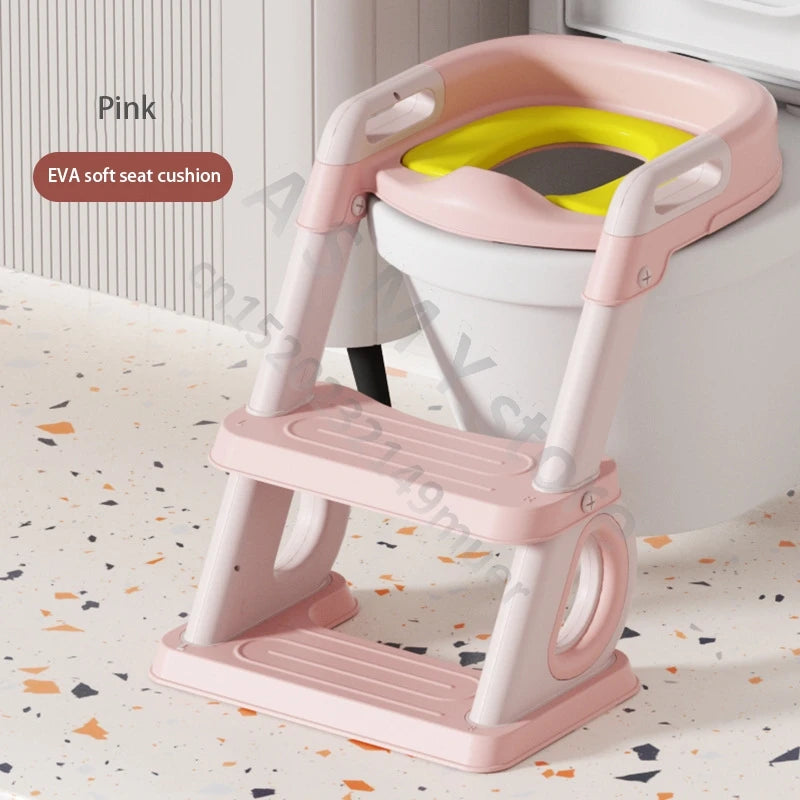 Tiny Tots Throne: The Portable Poop Palace with Steps for Little Royalty!
