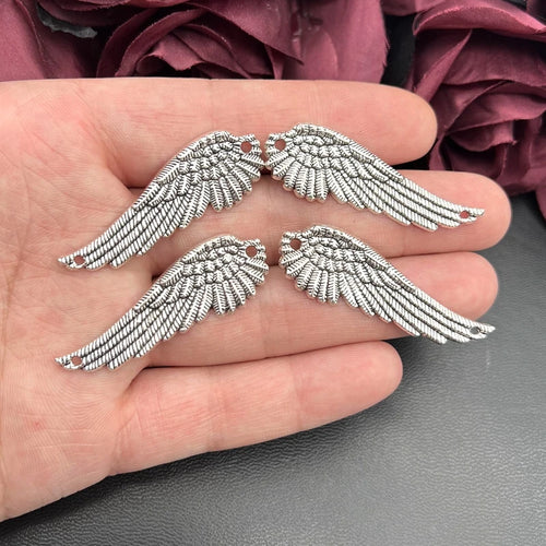 3 Pairs 50*17Mm High Quality Angel Wing Pendant Gorgeous DIY Handmade Craft Accessories Jewelry Findings