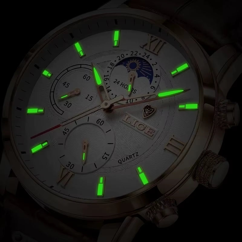 New  Men'S Watches Top Brand Luxury Men Wrist Watch Man Leather Quartz Watch Sports Waterproof Male Clock Relogio Masculino