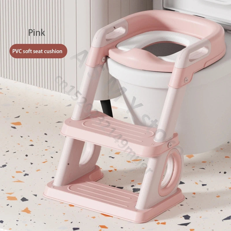 Tiny Tots Throne: The Portable Poop Palace with Steps for Little Royalty!